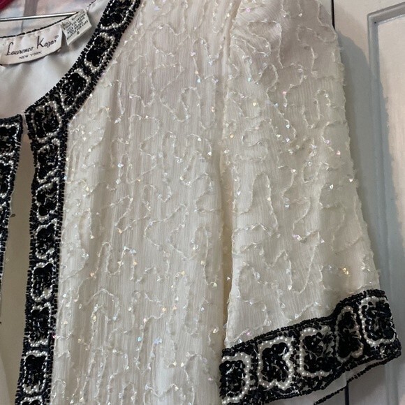 Vintage Laurence Kazar Women’s Silk Blazer Size S - Picture 5 of 9